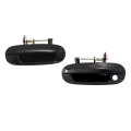 Front Exterior Door Handle Pair For Buick Rainier 2004 2006 2007 Smooth Black Driver And Passenger Side With Key Hole Gm1310142 
