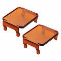 Akd Part 3 Inch Amber Led Pods Covers 2pcs Square Cube Lights Pc Protective Bar Lens Fog Light 