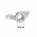 Uxcell 10-32 Wing Nuts 304 Stainless Steel Shutters Butterfly Nut Hand Twist Tighten Fasteners Parts 10pcs