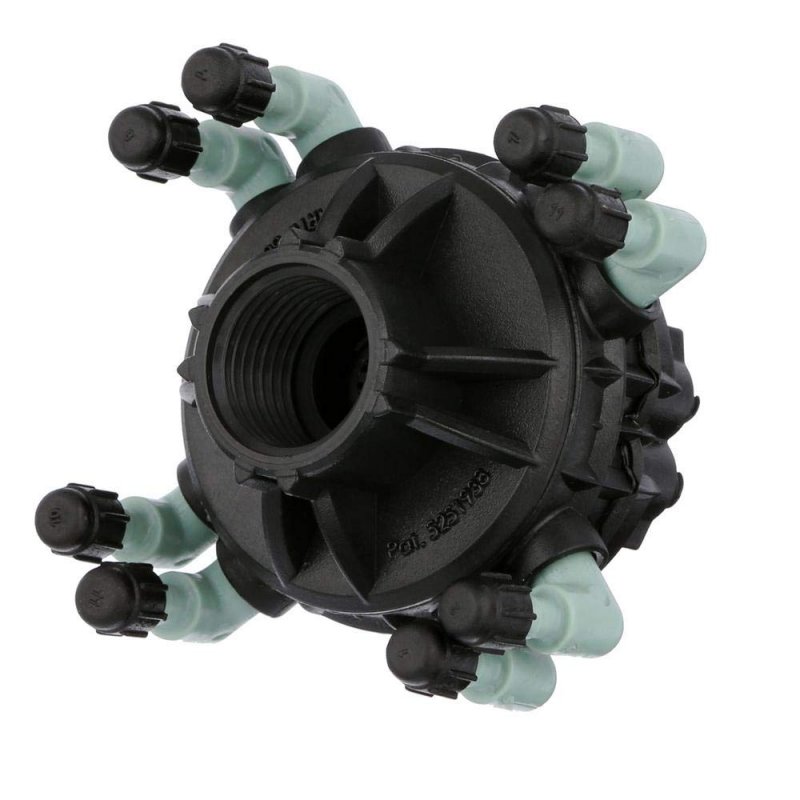 Orbit 8-port Manifold Adj Flow 1 Tag