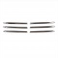 Chrome Front Fog Light Lamp Cover Trims For Subaru Forester 2022 2023 2024 Base Premium Limited Touring Silver Abs Triple 
