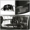 Compatible With Dodge Dakota Durango 4pcs Pair Of Smoked Lens Clear Corner Headlights Fog Lights