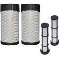 6687262 2 Set Air Filter Kit For Bobcat Mini Track Loaders Mt52 Mt55 Mt85 Donaldson P628323 P629463 Fleetguard Af26116 Af2635 