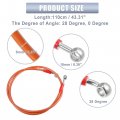 X Autohaux 110cm 43 31 Length 10mm Id Motorcycle Hydraulic Brake Line Oil Hose Pipe 28a 0a Stainless Steel Braided Cable For
