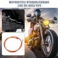 X Autohaux 110cm 43 31 Length 10mm Id Motorcycle Hydraulic Brake Line Oil Hose Pipe 28a 0a Stainless Steel Braided Cable For