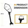 Minho Adjustable Motorcycle Black Rear View Mirror Fit For Kawasaki Ninja 250r 400r 650r 1000r Z1000sx Er6f Side Mirrors