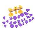 Gs Car Body Paintless Dent Repair Kit Bridge Puller Set Pops A Fix Tools With 24pcs Different Size Purple Glue Pulling Tabs 