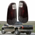 Dark Tinted Rear Brake Tail Lights Assembly Replacement For Ford F250 F350 F450 F550 Super Duty 2008-2016 Driver And Passenger 