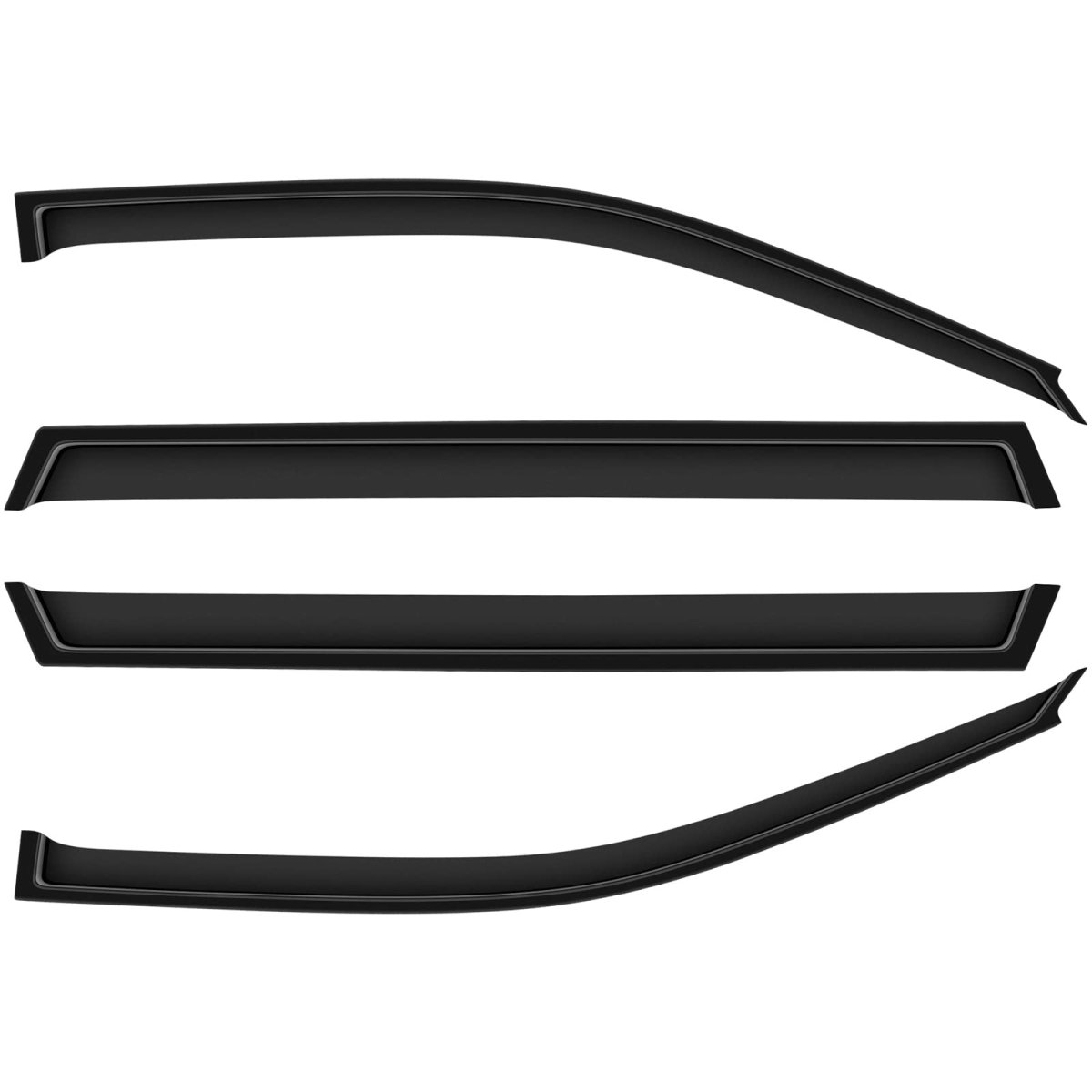 Outside Mount Window Wind Deflectors Replacement For 2001-2007 Toyota Highlander Visors Rain Guard 4pieces