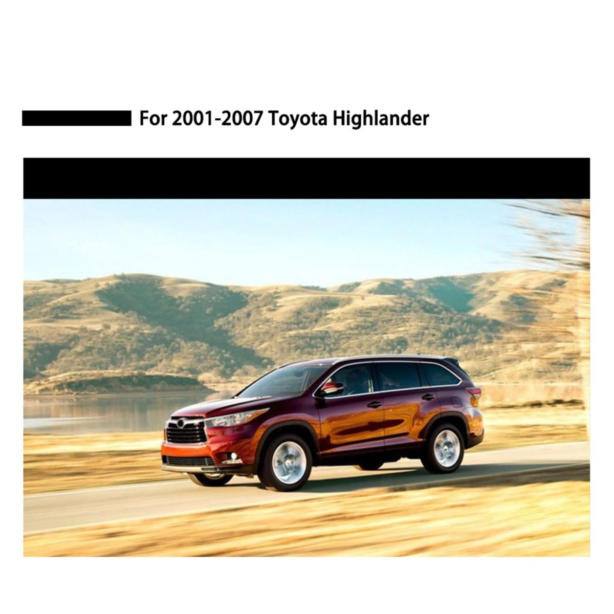 Outside Mount Window Wind Deflectors Replacement For 2001-2007 Toyota Highlander Visors Rain Guard 4pieces