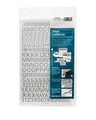 Chartpak Self-adhesive Vinyl Capital Letters And Numbers 1 2 Inches High Silver 201 Per Pack 01019 