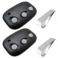 2 Pcs Garage Door Opener Remote With 3-button Dnt00089 Ld033 Ld050 For Mct-3 Linear Mega Code 3btn 