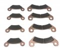 2 Front Rear Brake Pad For A3 T Military 4x4 Hpx615e Hpx815e John Deere Gator
