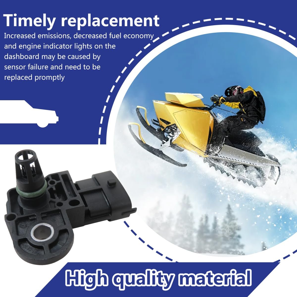 T-map Sensor For Polaris Utv Ranger Xp 700 Sportsman And Rzr Replaces 0261230099 0261230217 Cgq-2411528