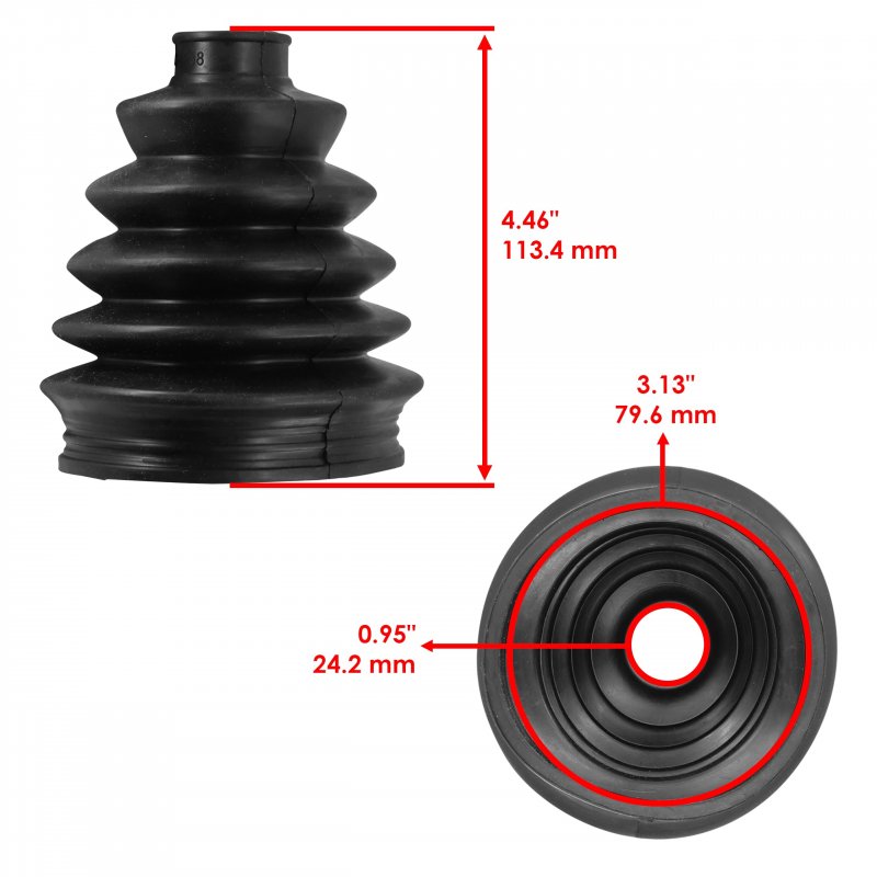 Caltric Front Cv Axle Inner Outer Boot Set For Honda Talon 1000x-4 Sxs10s4 2020-2022