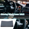 Uxcell Hand Sewn Steering Wheel Cover Stitch With Needle And Thread Universal Fit 15 4-16 Inch 39-40 5cm Dia For Car Truck Suv