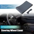 Uxcell Hand Sewn Steering Wheel Cover Stitch With Needle And Thread Universal Fit 15 4-16 Inch 39-40 5cm Dia For Car Truck Suv
