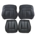 Black Microfiber Leather Front Seat Covers For Jeep Grand Cherokee 1999 2004 4 Piece Driver And Passenger Bottom Top 