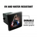 Electric Guitars American Usa Flag Rock And Roll Red White Blue Tow Trailer Hitch Cover Plug Insert