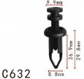 Autobahn88 Front Bumper Push-type Clip Compatible With Toyota Oem 9046709096 Pack Of 20