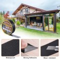 Uxcell 6 Rolls Joist Tape For Decking 1-5 8 X 50 Butyl Flashing Self-adhesive Deck Beams Protection Black