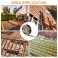 Uxcell 6 Rolls Joist Tape For Decking 1-5 8 X 50 Butyl Flashing Self-adhesive Deck Beams Protection Black