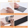 Uxcell 6 Rolls Joist Tape For Decking 1-5 8 X 50 Butyl Flashing Self-adhesive Deck Beams Protection Black