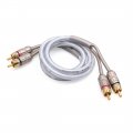 Uxcell 1m Length Dual Rca Male To Copper Auto Car Stereo Audio Cord Cable Wire
