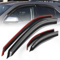 Window Rain Guards For 2010-2017 Chevy Equinox Carbon Fiber Pattern Vent Visors Shade Glossy Black Set Of 4 Pieces 
