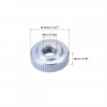 Uxcell Round Knurled Thumb Nuts Conector Lock Adjusting M4 Female Threaded Thin Type Blue Zinc Plating Pack Of 10