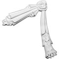 Ekena Millwork Onl103xey-l 12 3 4-inch W By 9 7 8-inch H 1 1 P Emily Swag Left 