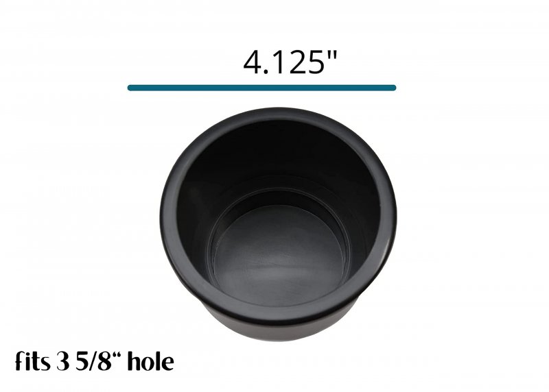 5 Pack Drop In Recessed Cup Holder Poker Boat Car Plastic Pool Table Sofa Black Large