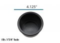 5 Pack Drop In Recessed Cup Holder Poker Boat Car Plastic Pool Table Sofa Black Large