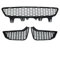 Secos 3pcs Fog Light Bezel Grill Front Bumper Center Mesh For Bmw M3 F80 M4 F82 F83 2015 2016 2017 2018 2019 2020 Replace 
