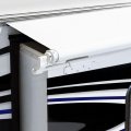 Recpro Rv Slide Out Awning Topper Slideout Fabric Only Size Options Available Black Or White Version 46 X 200  