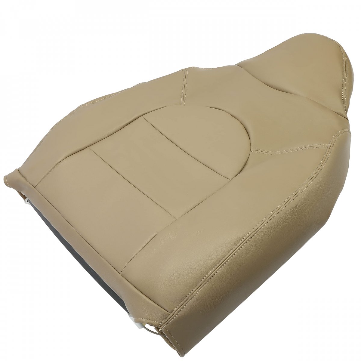 Seat Top Cover For 1999 2000 Ford F250 F350 F450 F550 Lariat Xlt Tan Artificial Leather Front Driver And Passenger Side