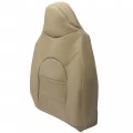 Ecotric Seat Top Cover Compatible With 1999 2000 Ford F250 F350 F450 Lariat Tan Artificial Leather Front Driver Side Passenger