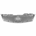 Ni1200235 Factory Style Front Bumper Grill Grille Assembly With Chrome Frame Compatible Nissan Sentra Sr Fe Fe 2007-2012