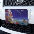 Graphics More Christmas Holiday Santa Claus Night Sleigh Ride Novelty Metal Vanity Tag License Plate