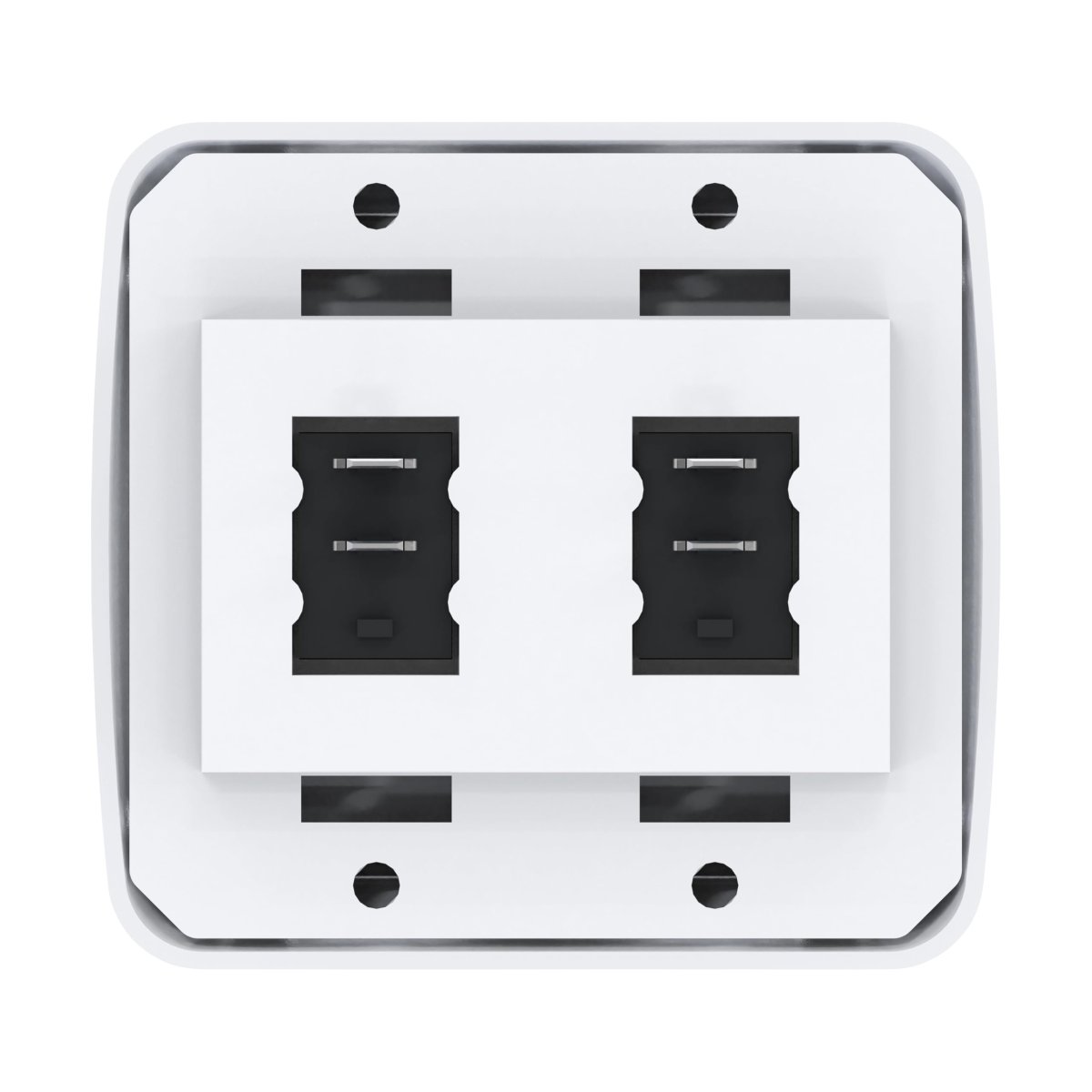 Double Spst On Off Toggle Switch With Bezel 12 Volt For Rv Trailer Camper White Ll-atsw-2w 3 04 In X 2 83 1 22