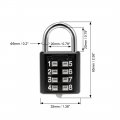 Uxcell 8-digit Combination Padlock Push Button Lock For Locker Cabinet Black