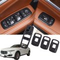 Yuechi Car Door Window Lift Switch Button Trim Accessories For Maserati Levante 2016 2018 Ghibli 2014-2016 Quattroporte