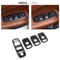 Yuechi Car Door Window Lift Switch Button Trim Accessories For Maserati Levante 2016 2018 Ghibli 2014-2016 Quattroporte