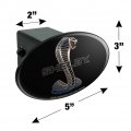 Graphics More Shelby Cobra Logo Oval Tow Trailer Hitch Cover Plug Insert