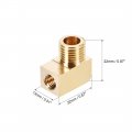 Uxcell Brass Pipe Fitting 90 Degree Barstock Street Elbow G1 4 Male X M8 Female 2pcs