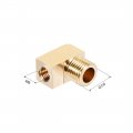 Uxcell Brass Pipe Fitting 90 Degree Barstock Street Elbow G1 4 Male X M8 Female 2pcs