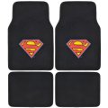 Superman Carpet Floor Mats For Car Suv Van And Truck Original Design 4 Piece Set Black Wmt1601 
