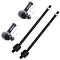 4 Piece Front Inner And Outer Tie Rod End Kit For Hyundai Santa Fe 2001 2006 Es3616 Ev80619 