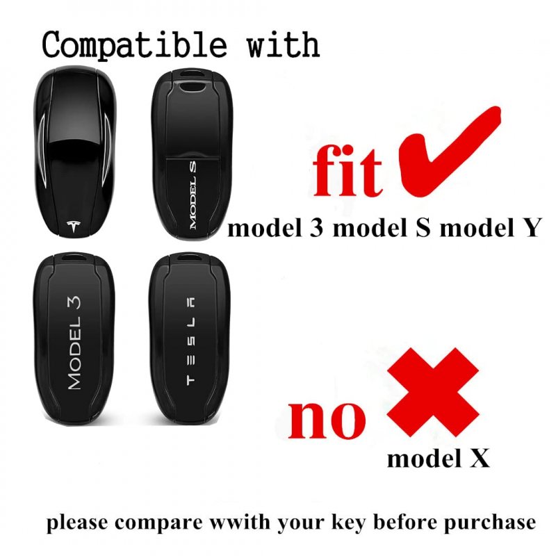 Tpu Key Fob Cover For Tesla Model S 3 Y Accessories Keychain Case Grey