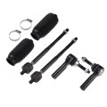 6pcs Front Inner Outer Tie Rod Ends Kit Suspension Steering End Ford Flex Taurus For Lincoln Mks Drag Link No Ev800776 Es800222 